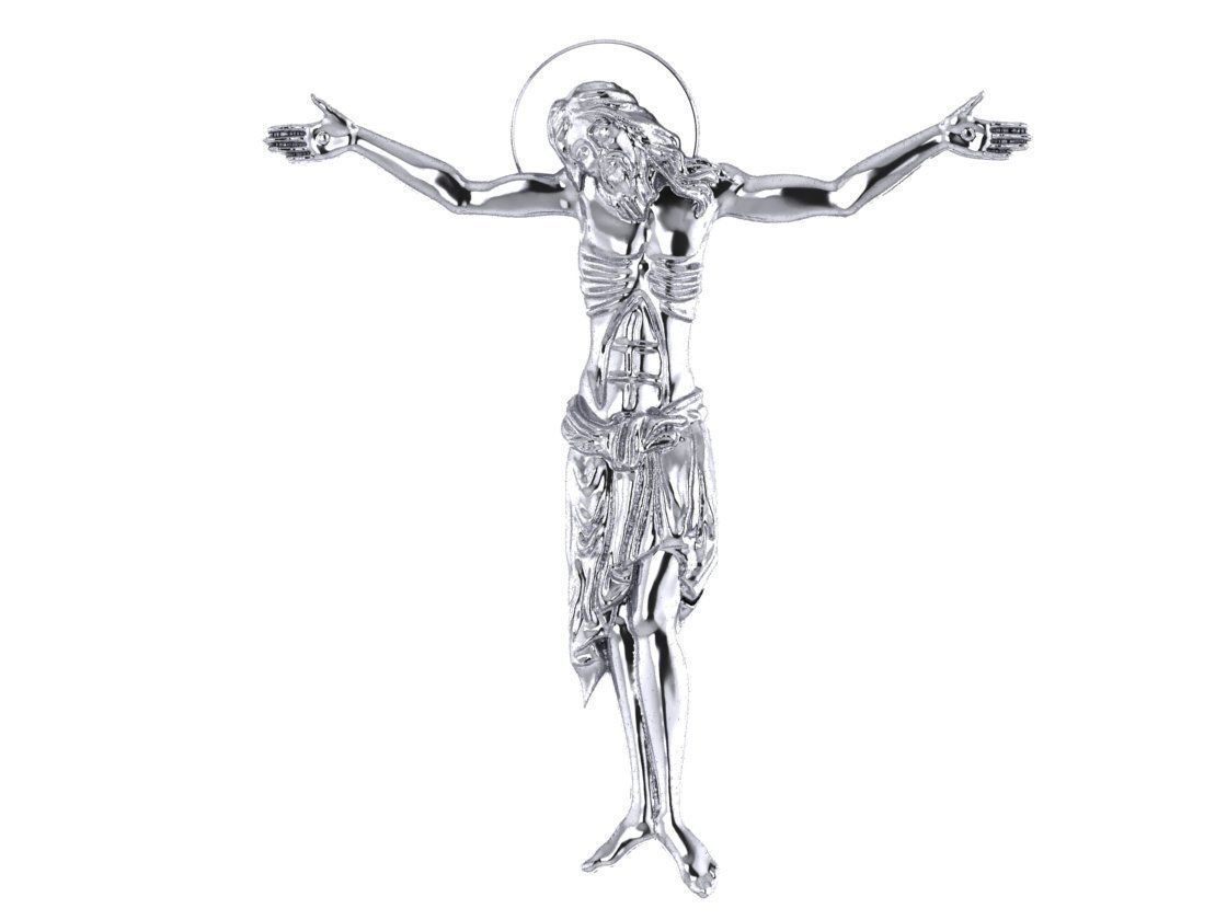 Jesus crucifix 3D print model_2