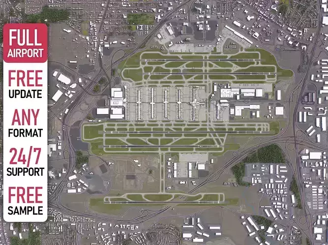 Atlanta - 3D Airport Model