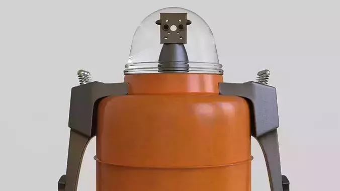 Robot metal 3D model