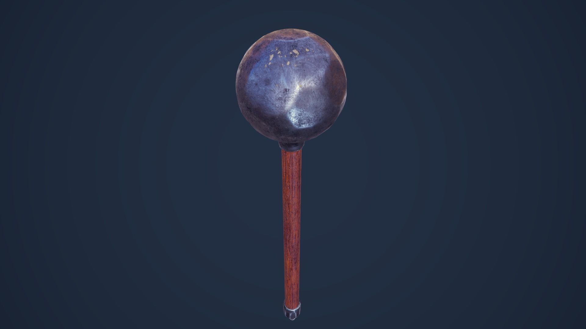 Maces sword with spike Low-poly 3D model_6