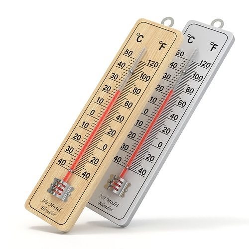 Wall Thermometer 3D model