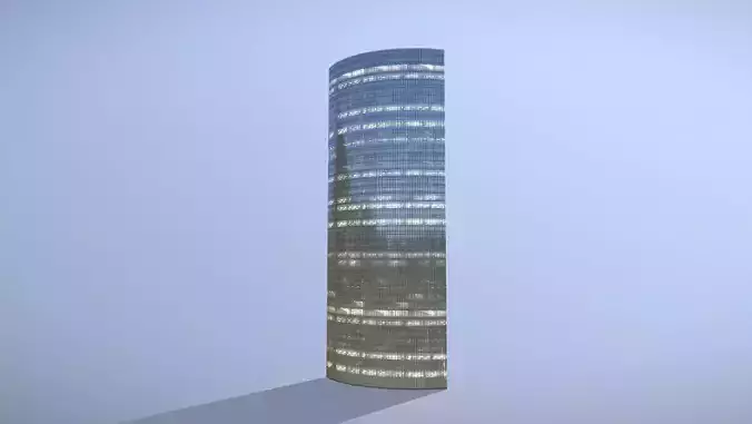 Building Frankfurt Skyper Low-poly 3D model