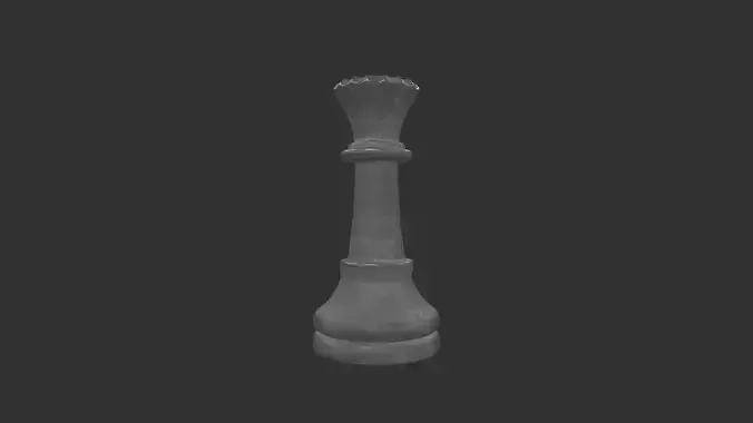 CHES-008 Chees Queen White 3D model