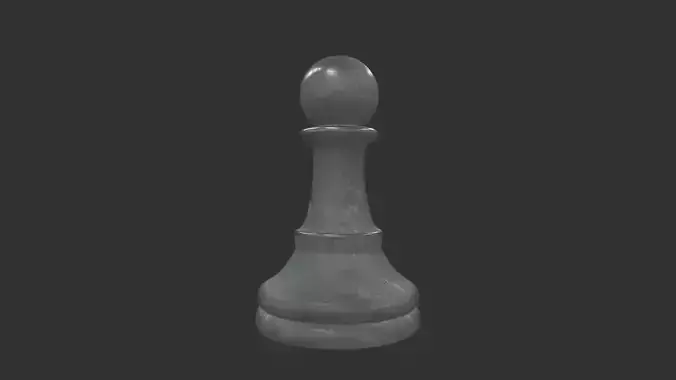 CHES-012 Chess Pawn White 3D model