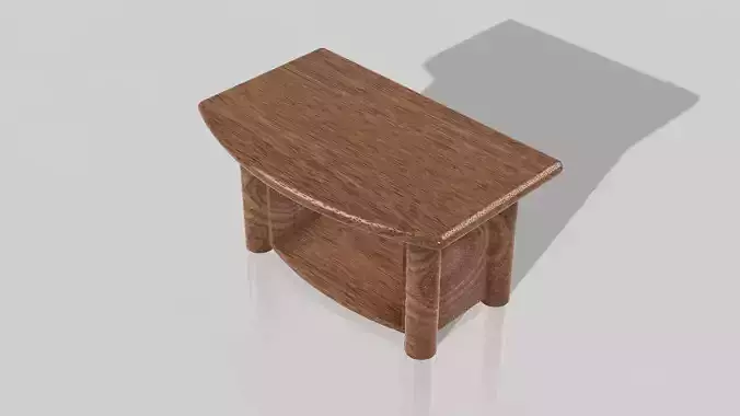 Table wooden side with top
