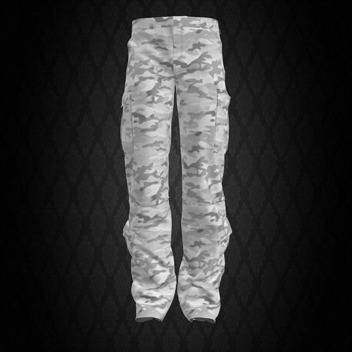  5 Pockets Camo Pants  3D model