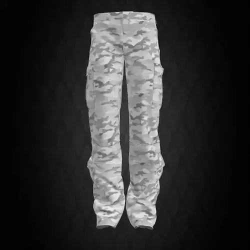  5 Pockets Camo Pants  3D model