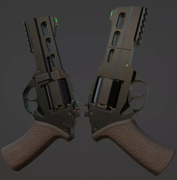 Chiappa Rhino Low-poly 3D model_0
