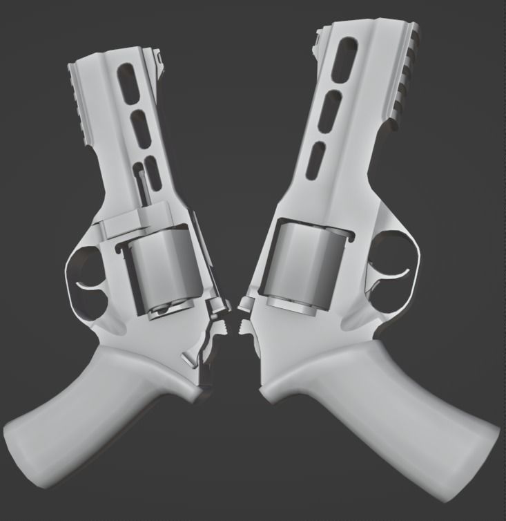 Chiappa Rhino Low-poly 3D model_8