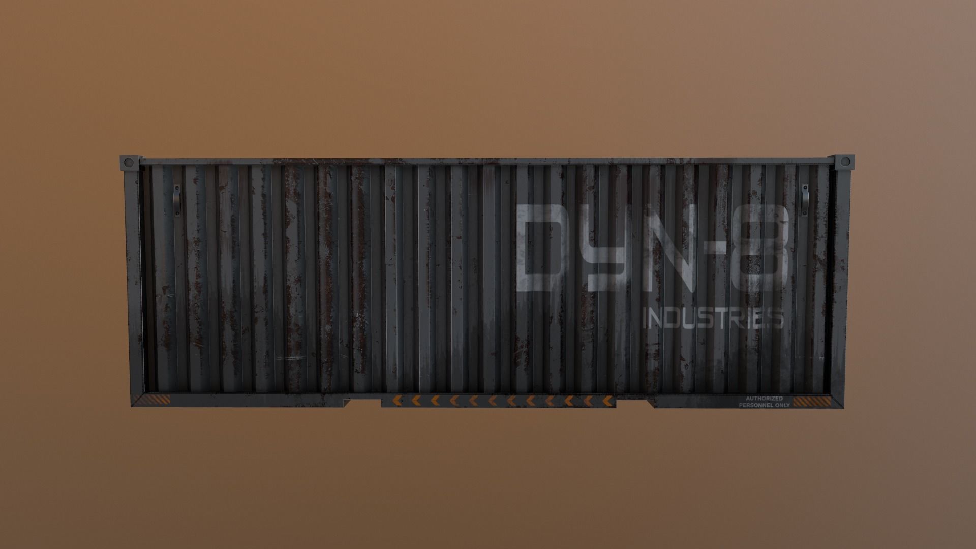 Storage Containter Low-poly 3D model_6