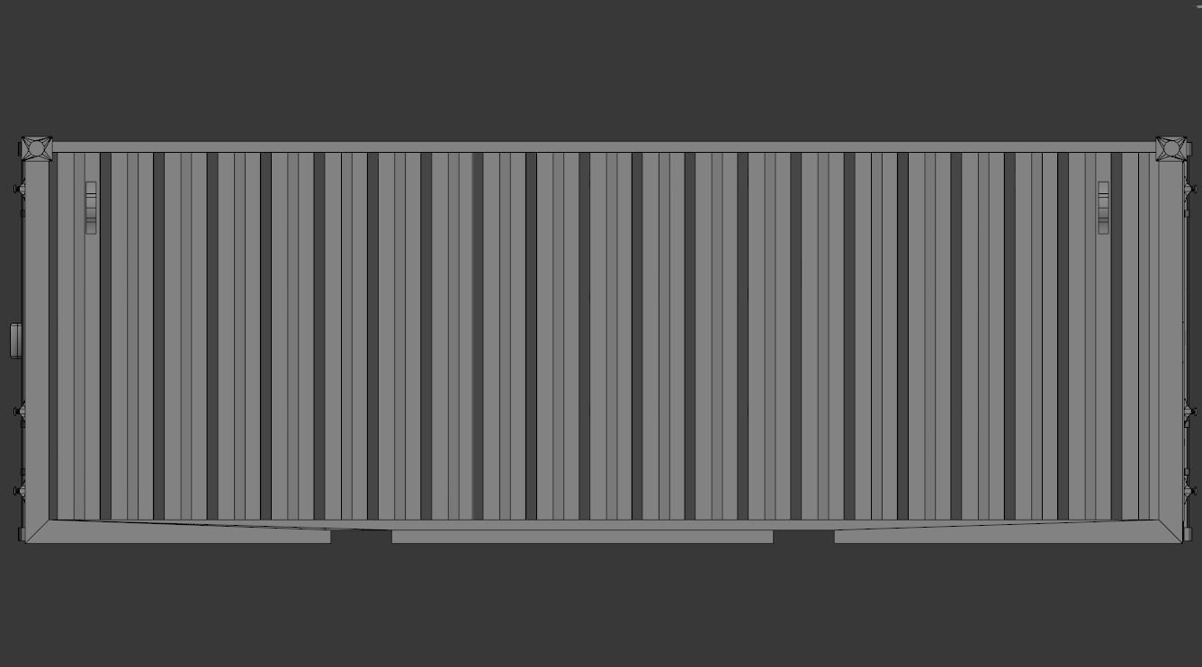 Storage Containter Low-poly 3D model_11