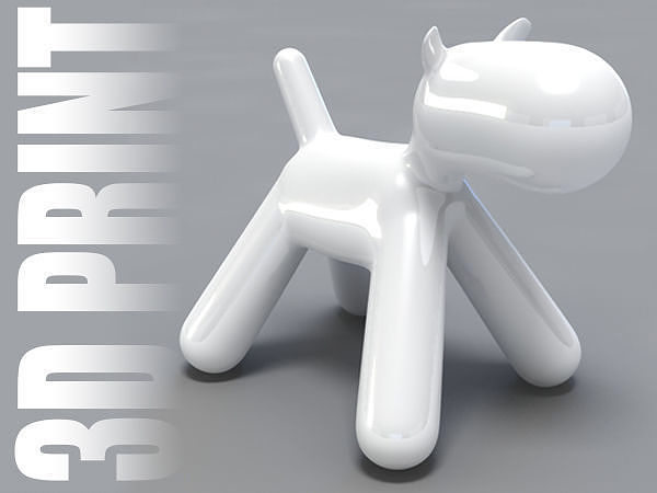 Puppy Chair 3D print Low-poly 3D print model