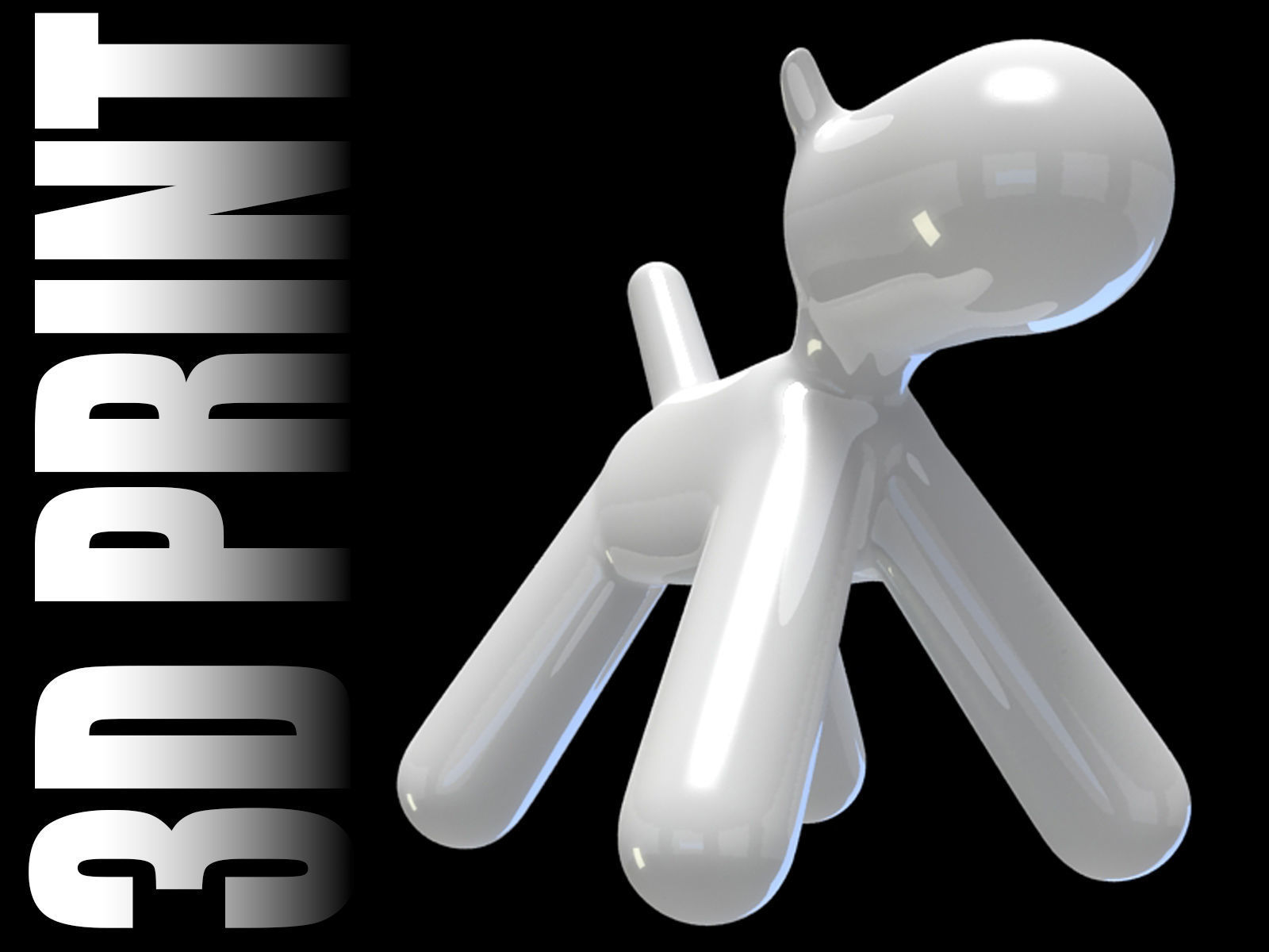 Puppy Chair 3D print 3D print model_2