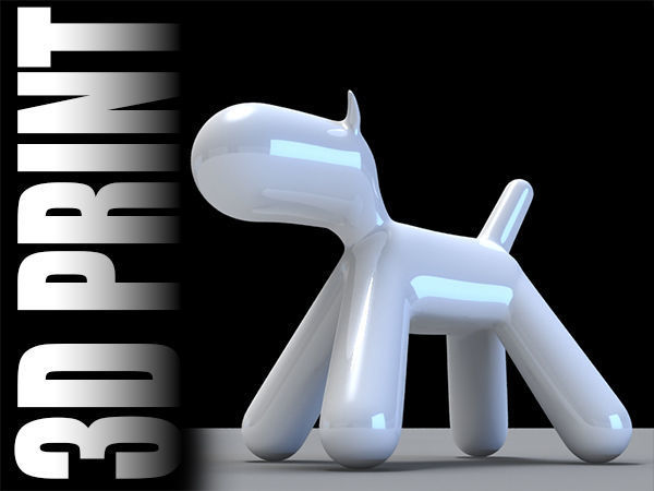 Puppy Chair 3D print 3D print model_5