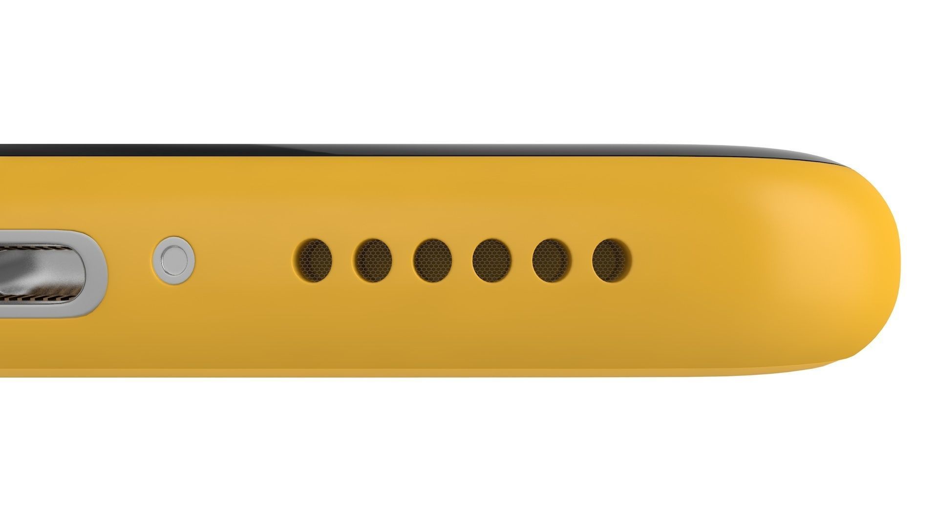 iPhone XR Yellow 3D model_5