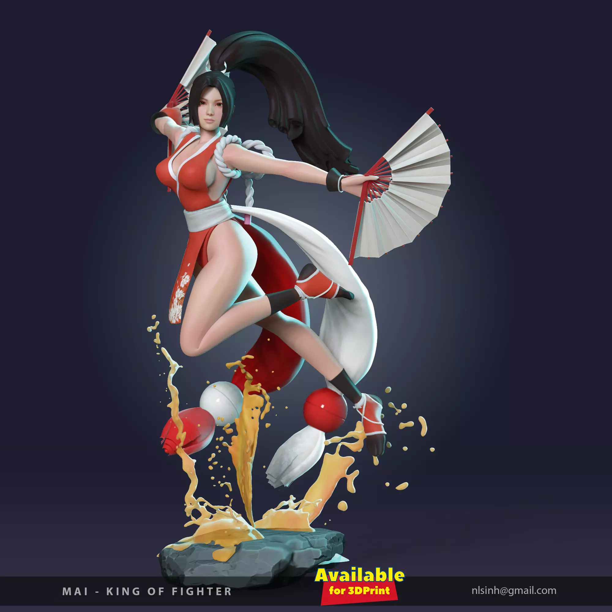 Mai - King of Fighter 3D print model