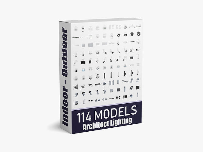 114 models Indoor Outdoor Architect Lighting Colletion 3D model