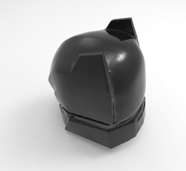 Batman helmet armored for 3D printing 3D print model_6