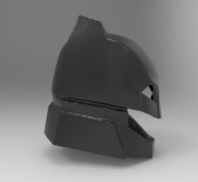 Batman helmet armored for 3D printing 3D print model_2