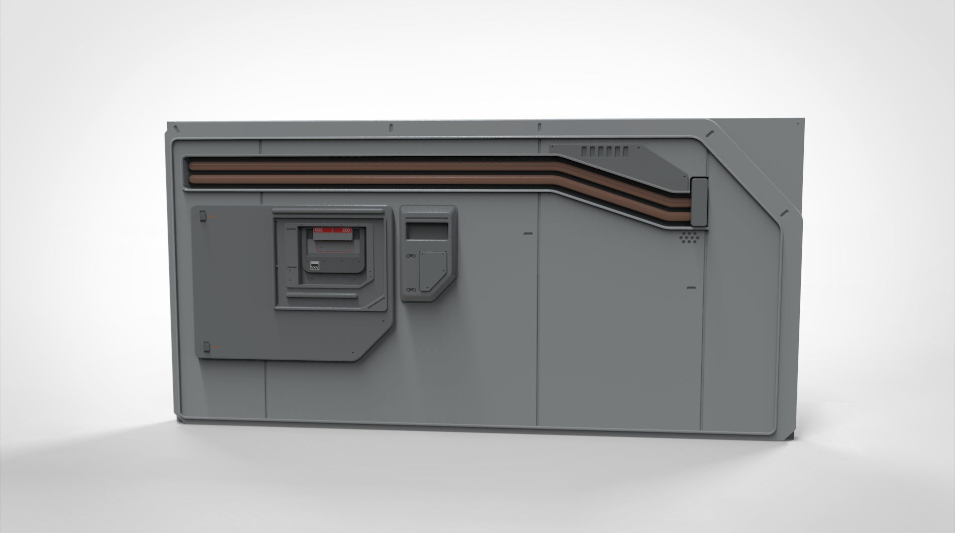 sci-fi Architecture kitbash 5 3D model_14