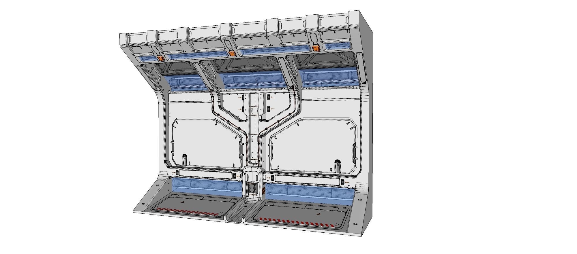 sci-fi Architecture kitbash 5 3D model_23