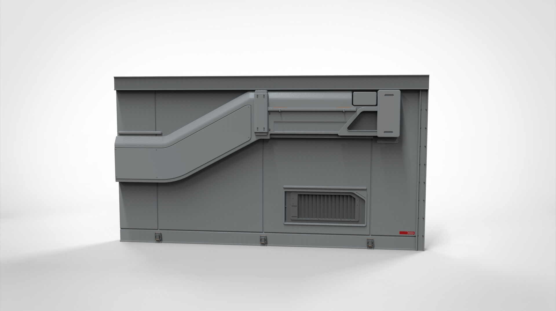 sci-fi Architecture kitbash 5 3D model_13