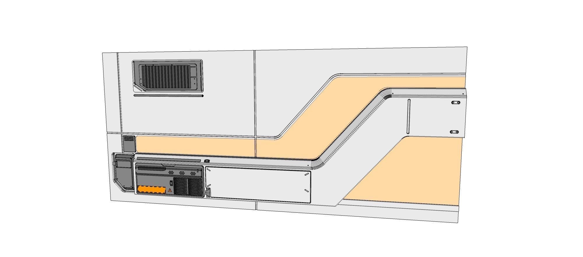 sci-fi Architecture kitbash 5 3D model_25