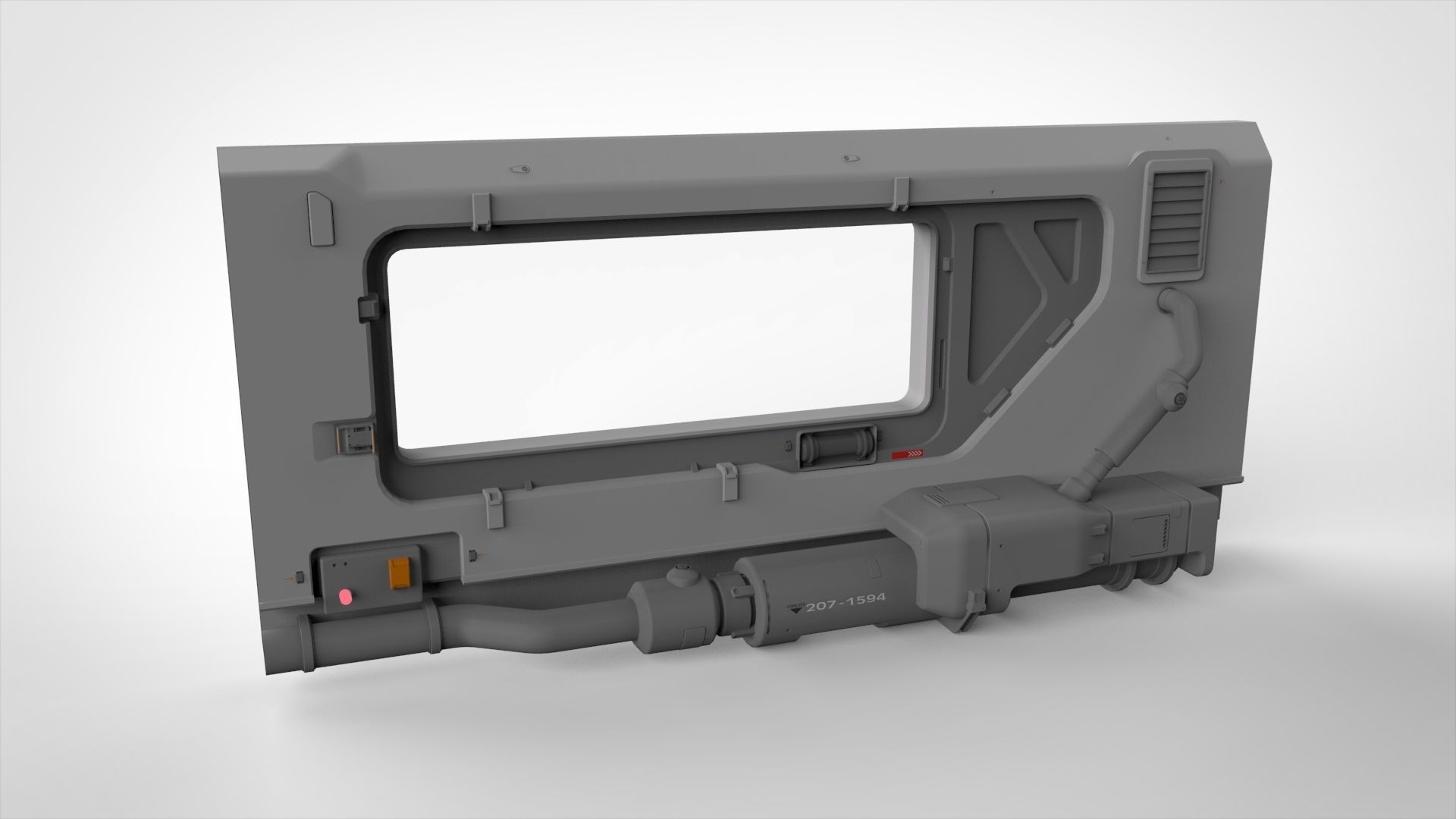 sci-fi Architecture kitbash 5 3D model_5