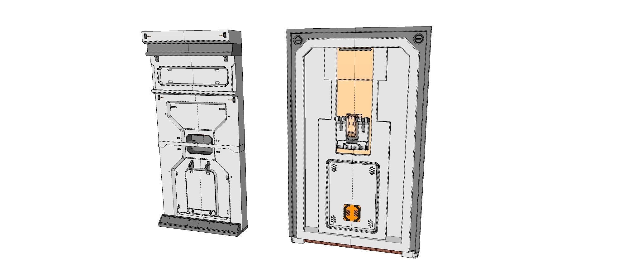 sci-fi Architecture kitbash 5 3D model_28
