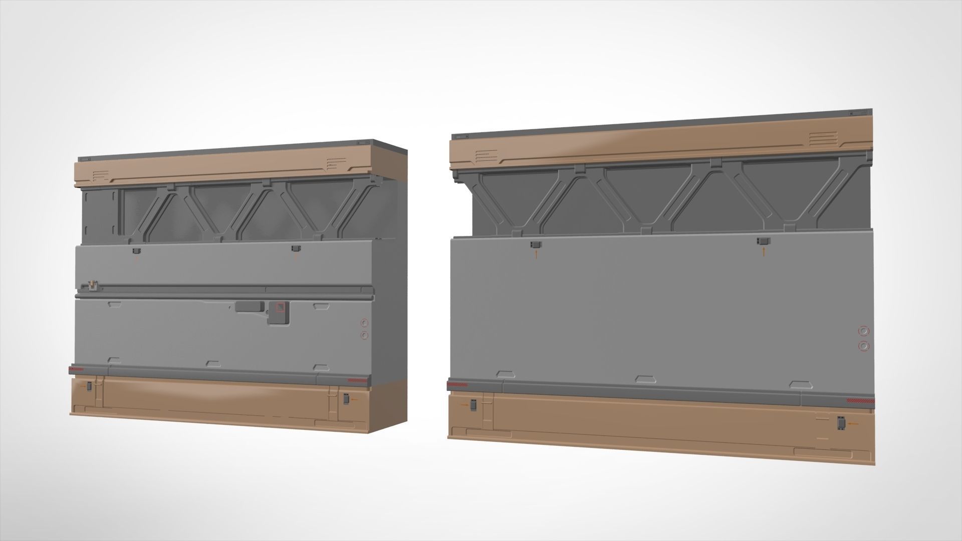 sci-fi Architecture kitbash 5 3D model_17