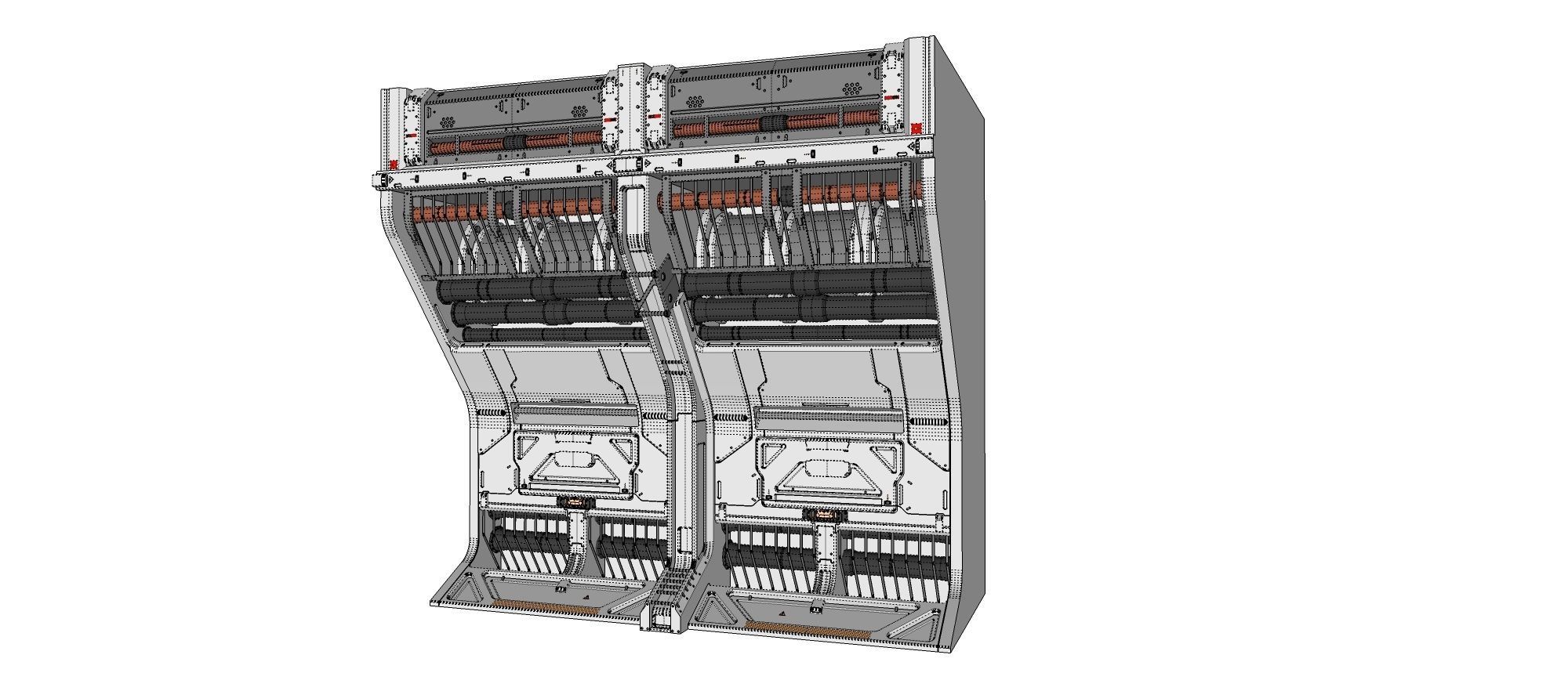 sci-fi Architecture kitbash 5 3D model_24