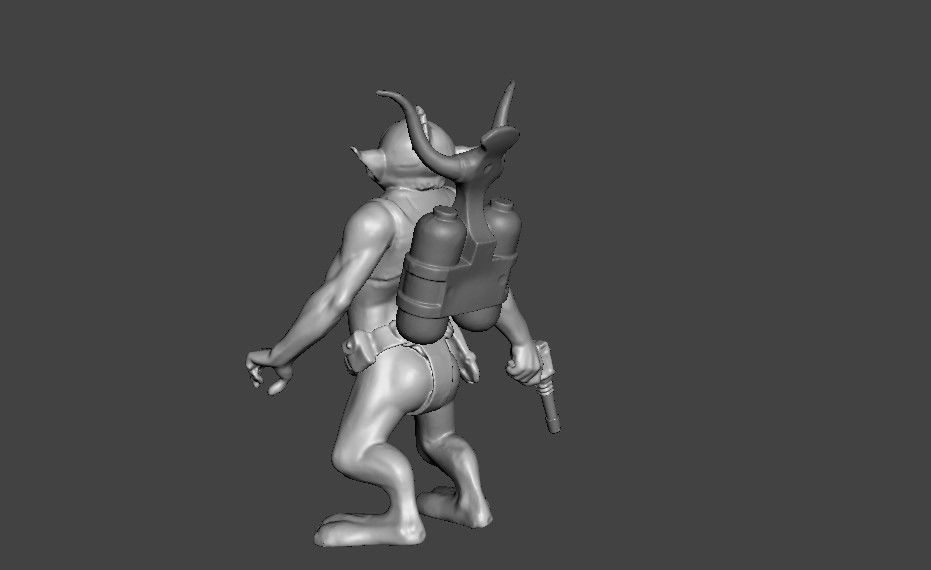 Atlantic ZEPHTON toy figure  3D print model_1