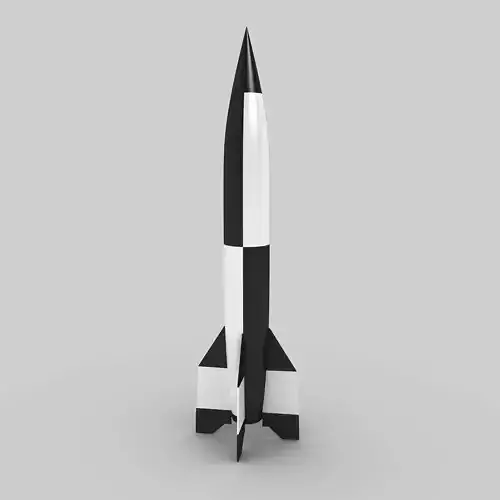 V2 Rocket Missile 3D model