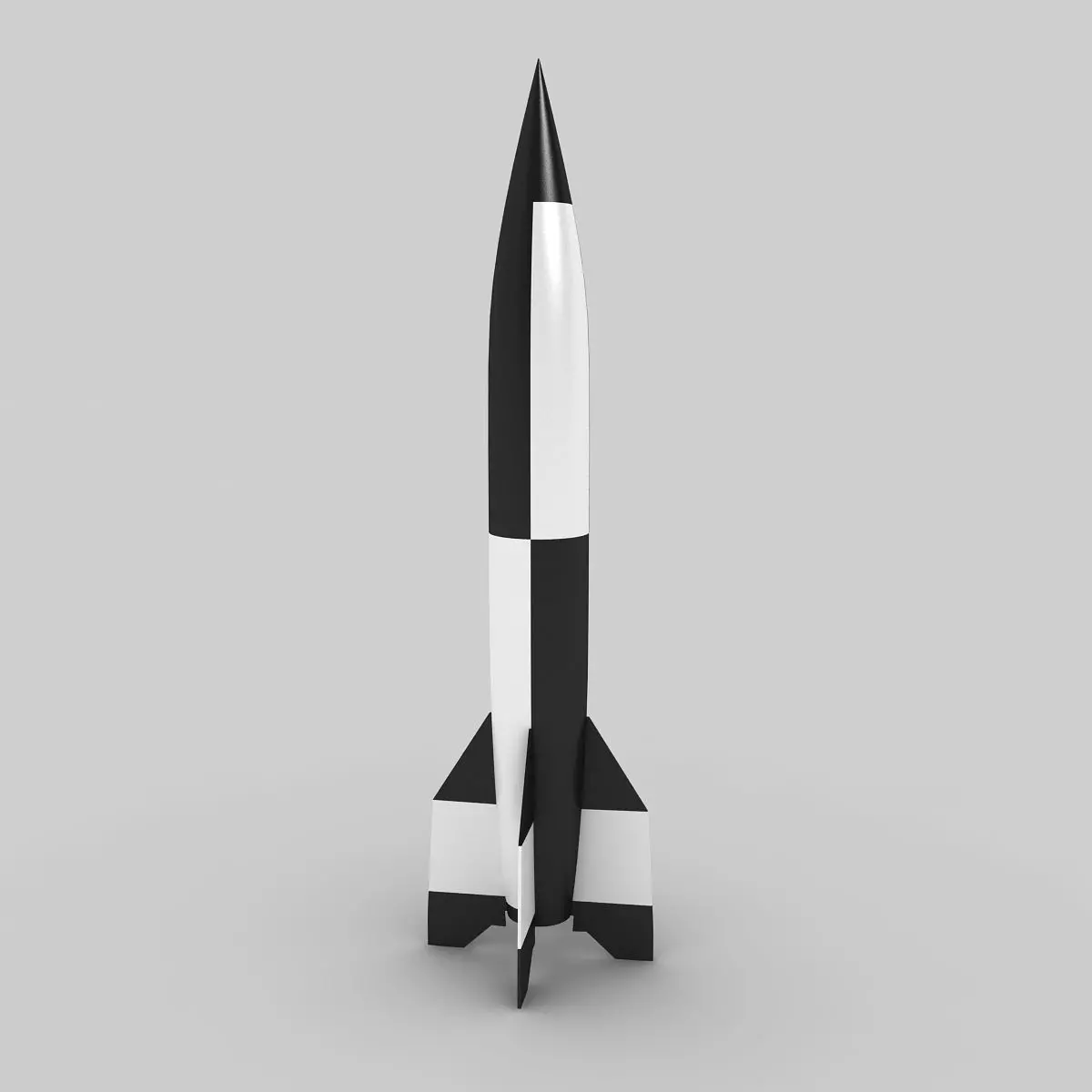 V2 Rocket Missile 3D model