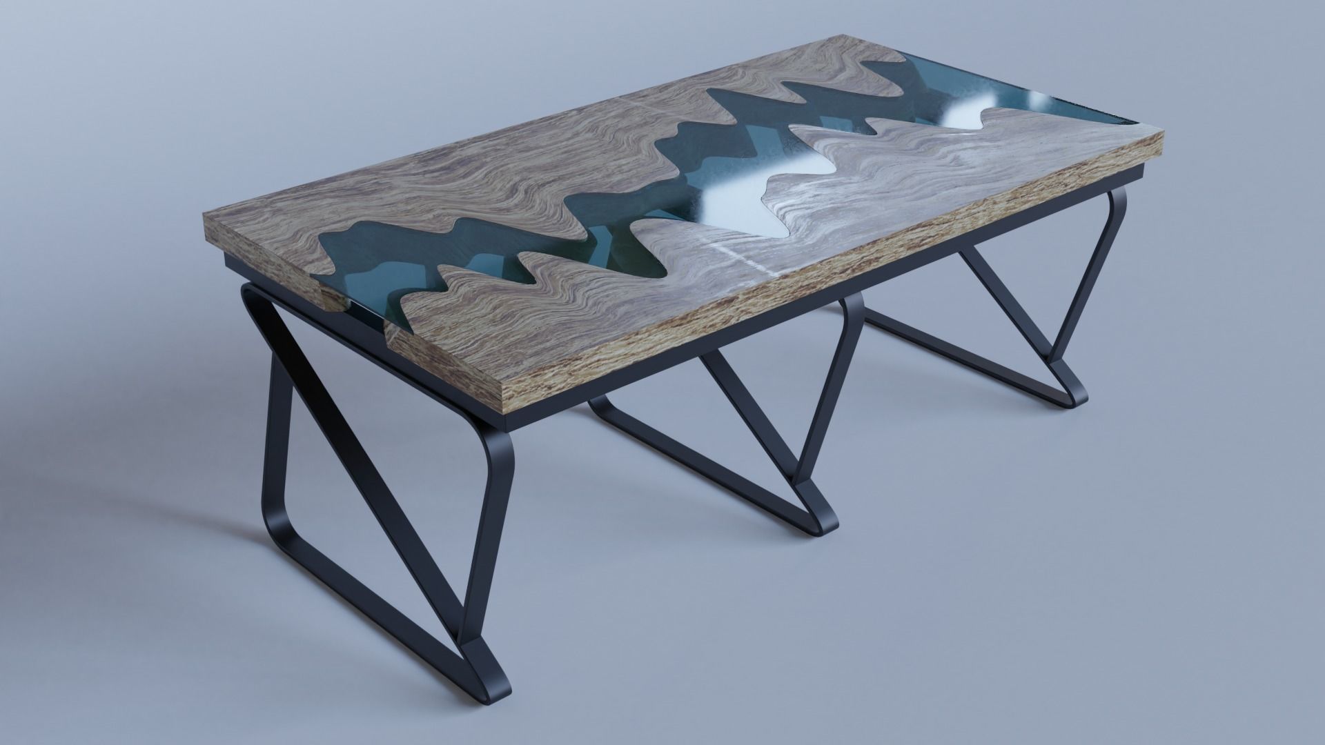 River Table 3D model_5