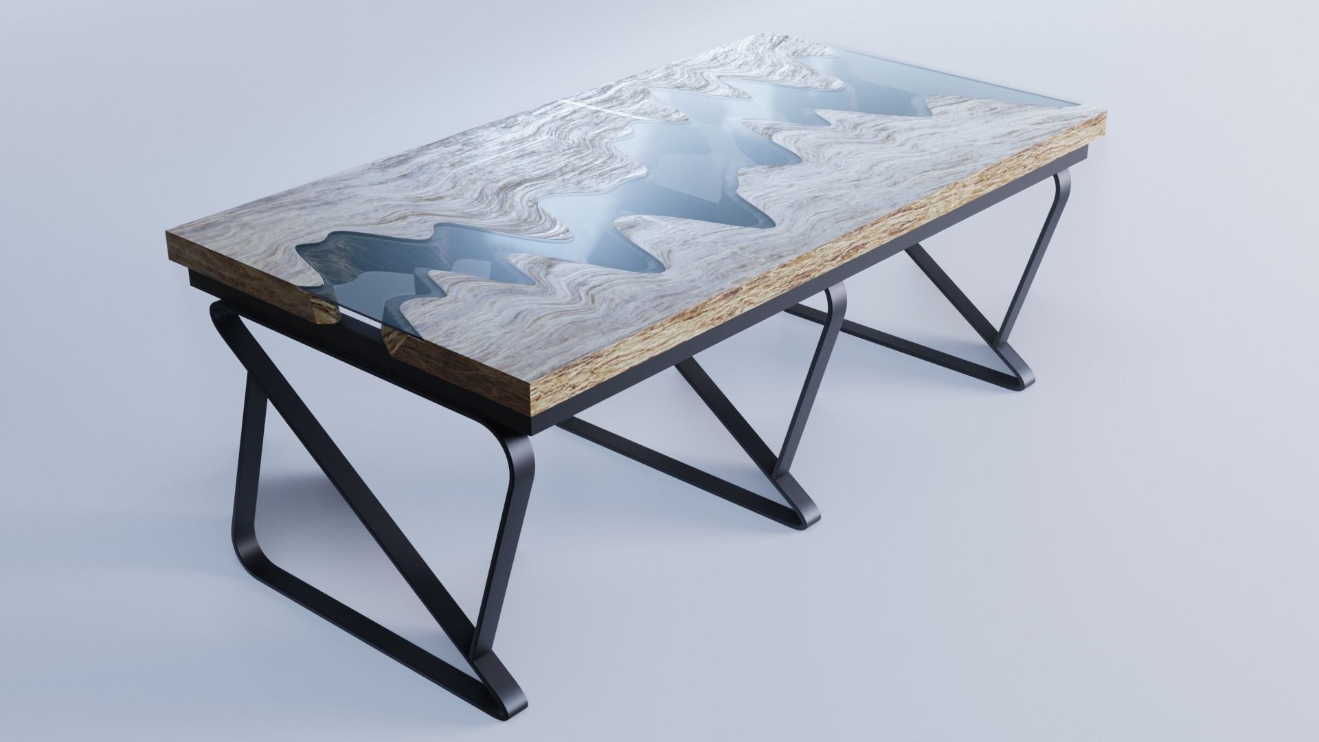River Table 3D model_7