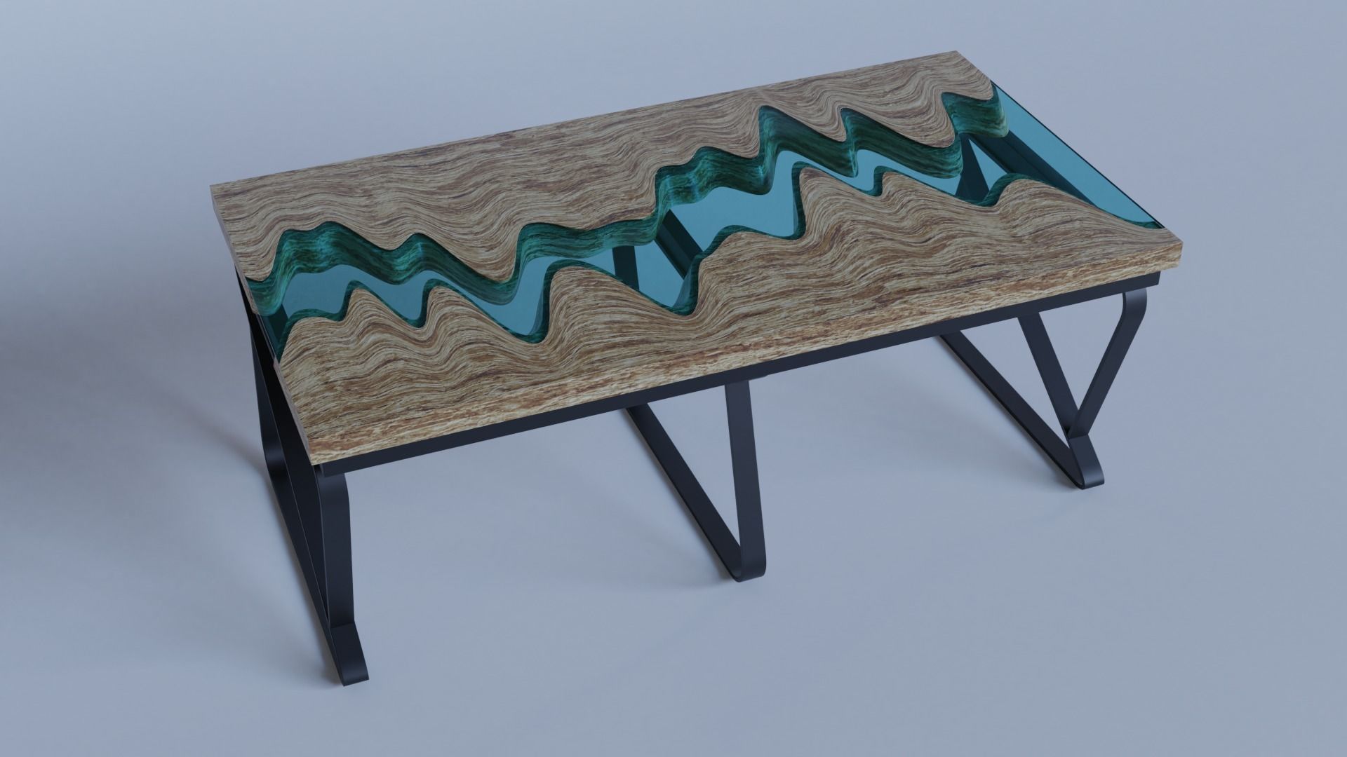 River Table 3D model_8