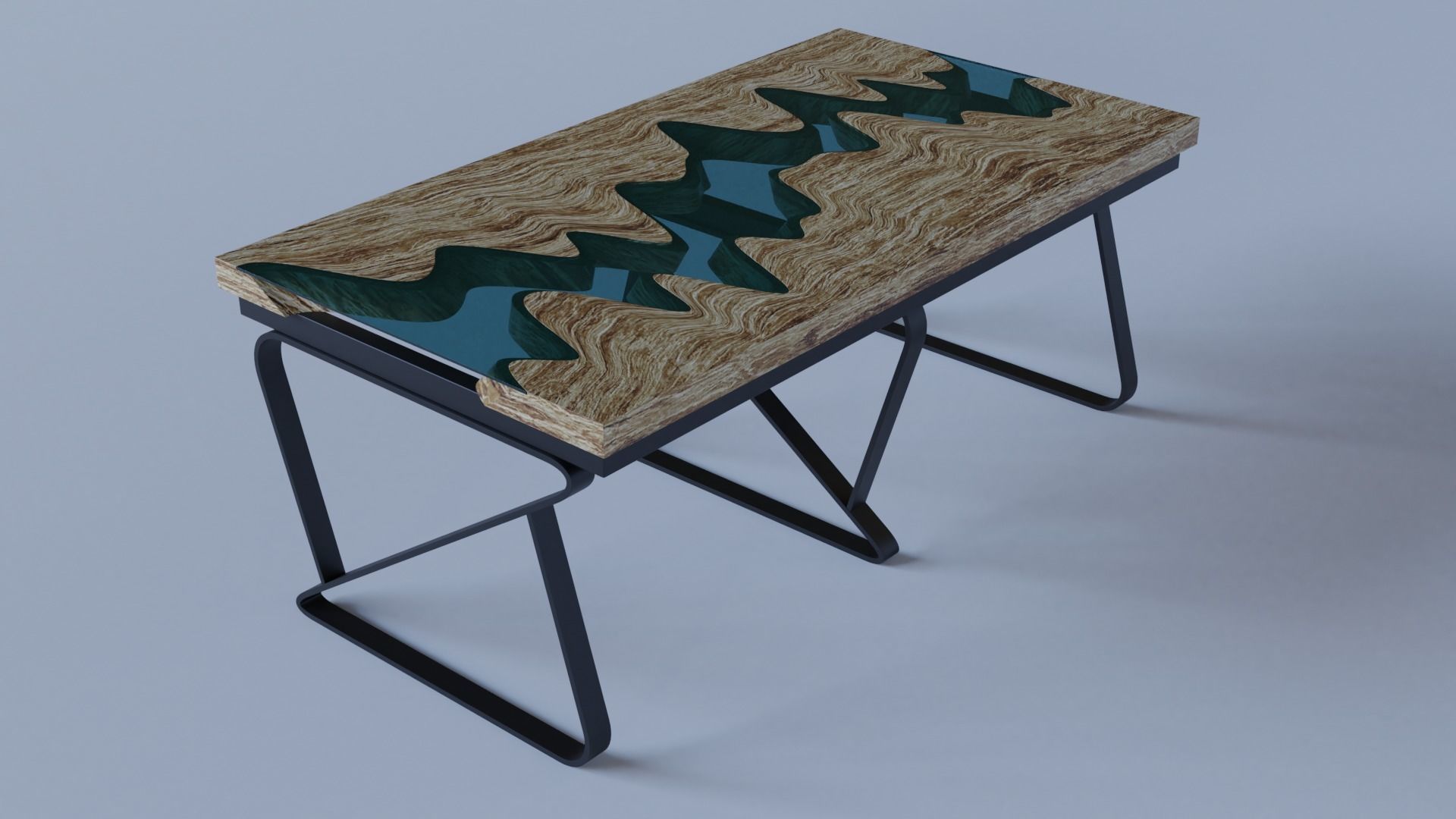 River Table 3D model_6