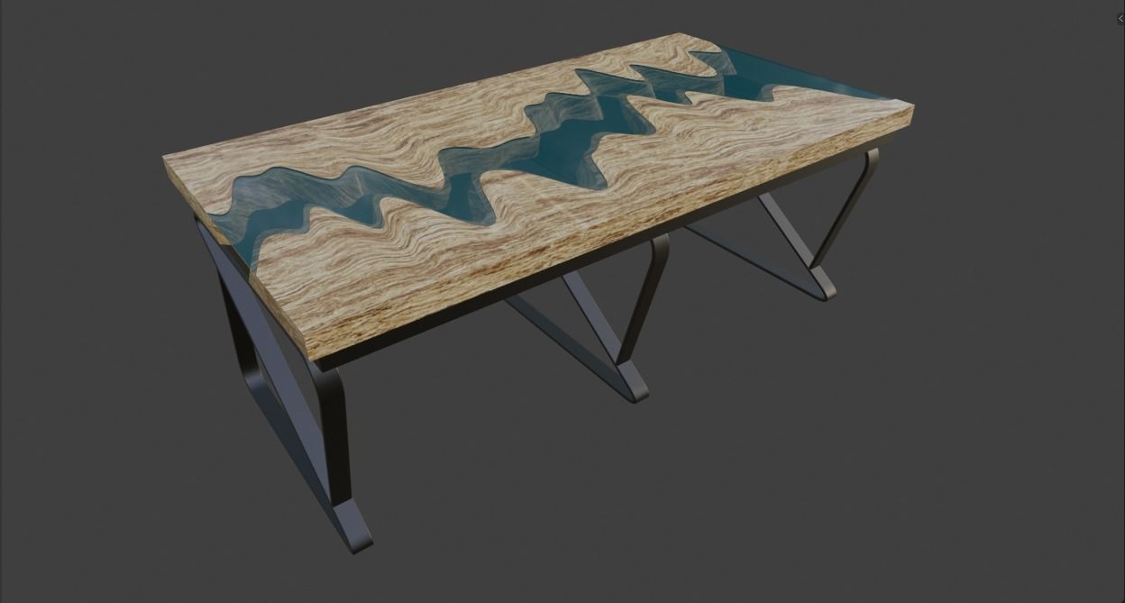 River Table 3D model_14