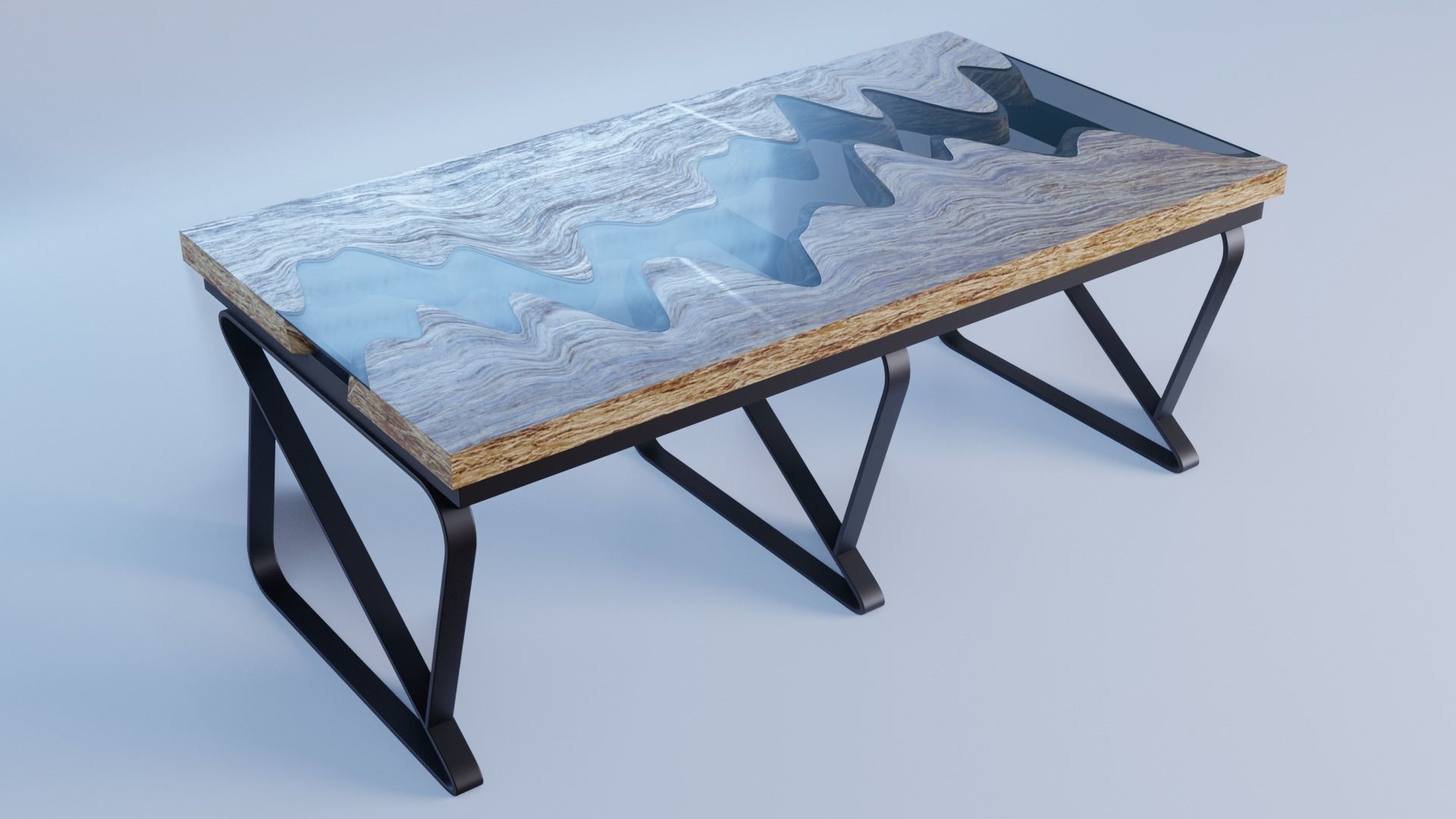 River Table 3D model_3