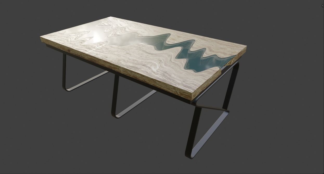 River Table 3D model_15