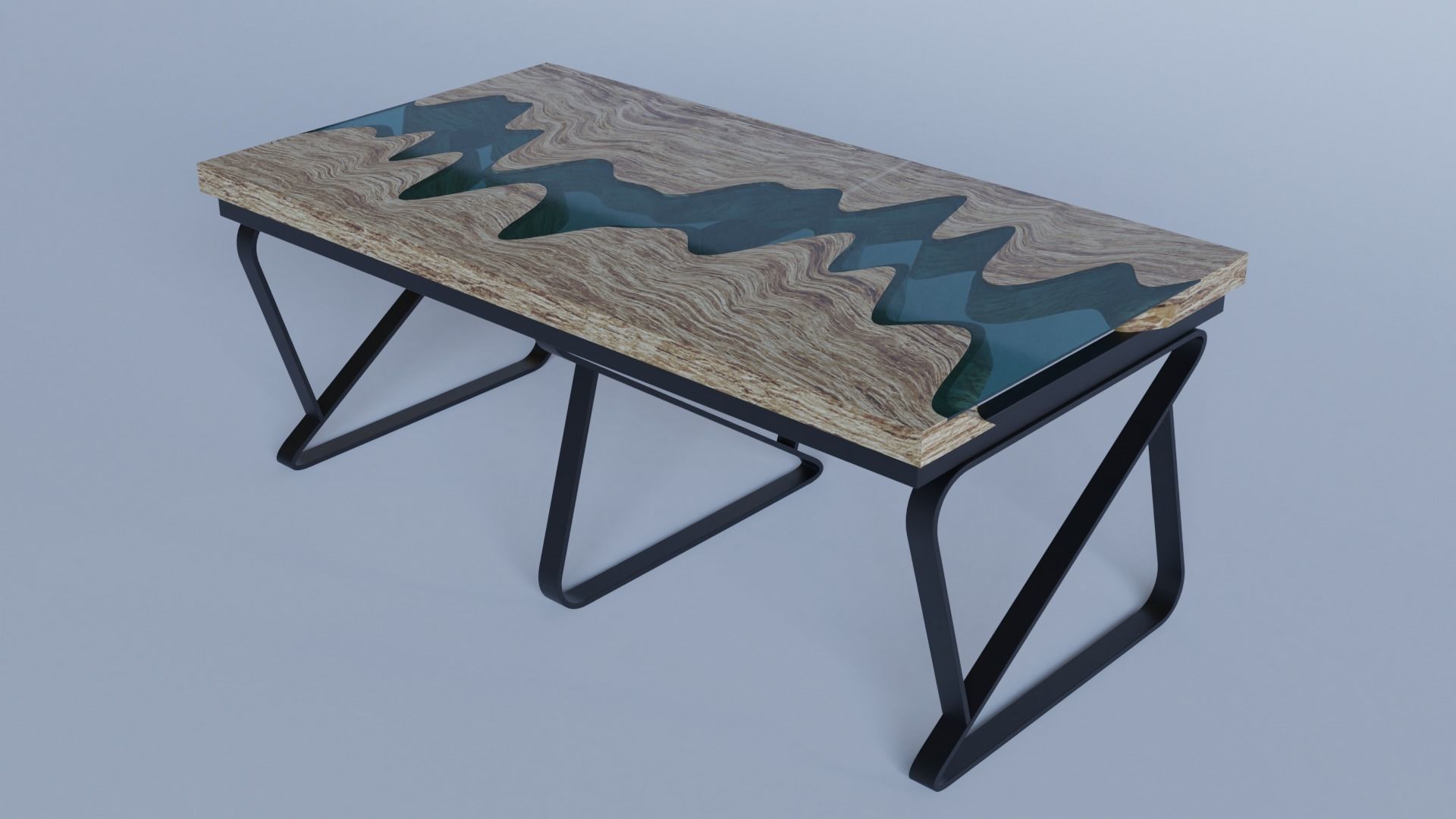 River Table 3D model_2