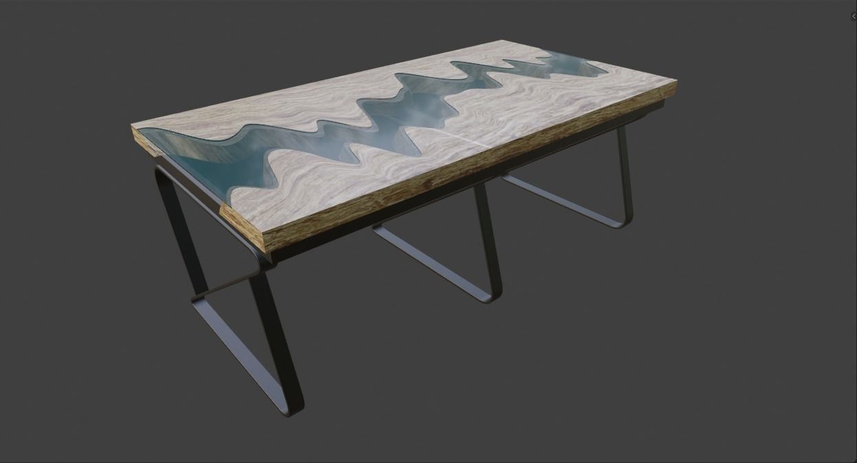 River Table 3D model_16