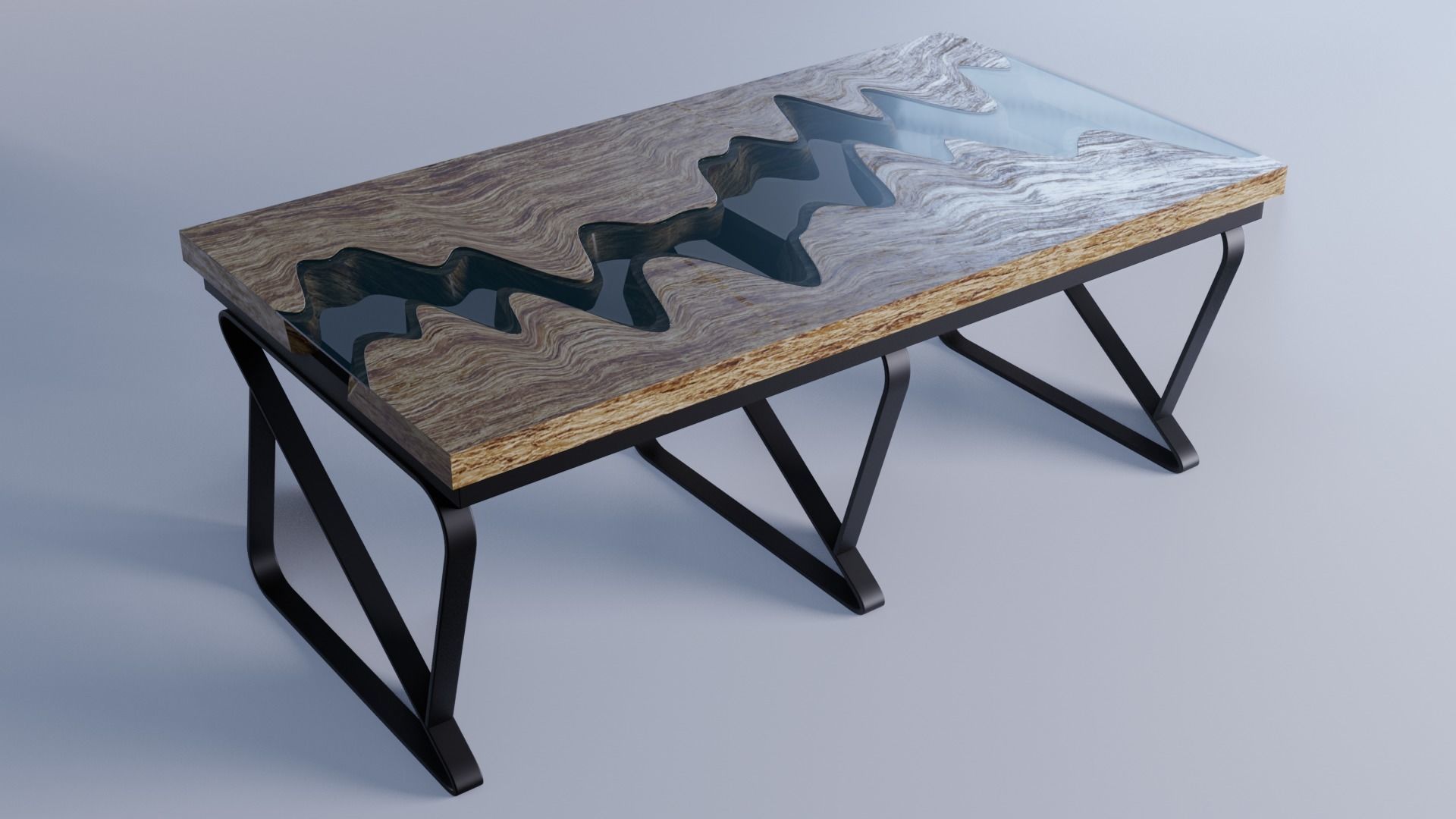 River Table 3D model_4