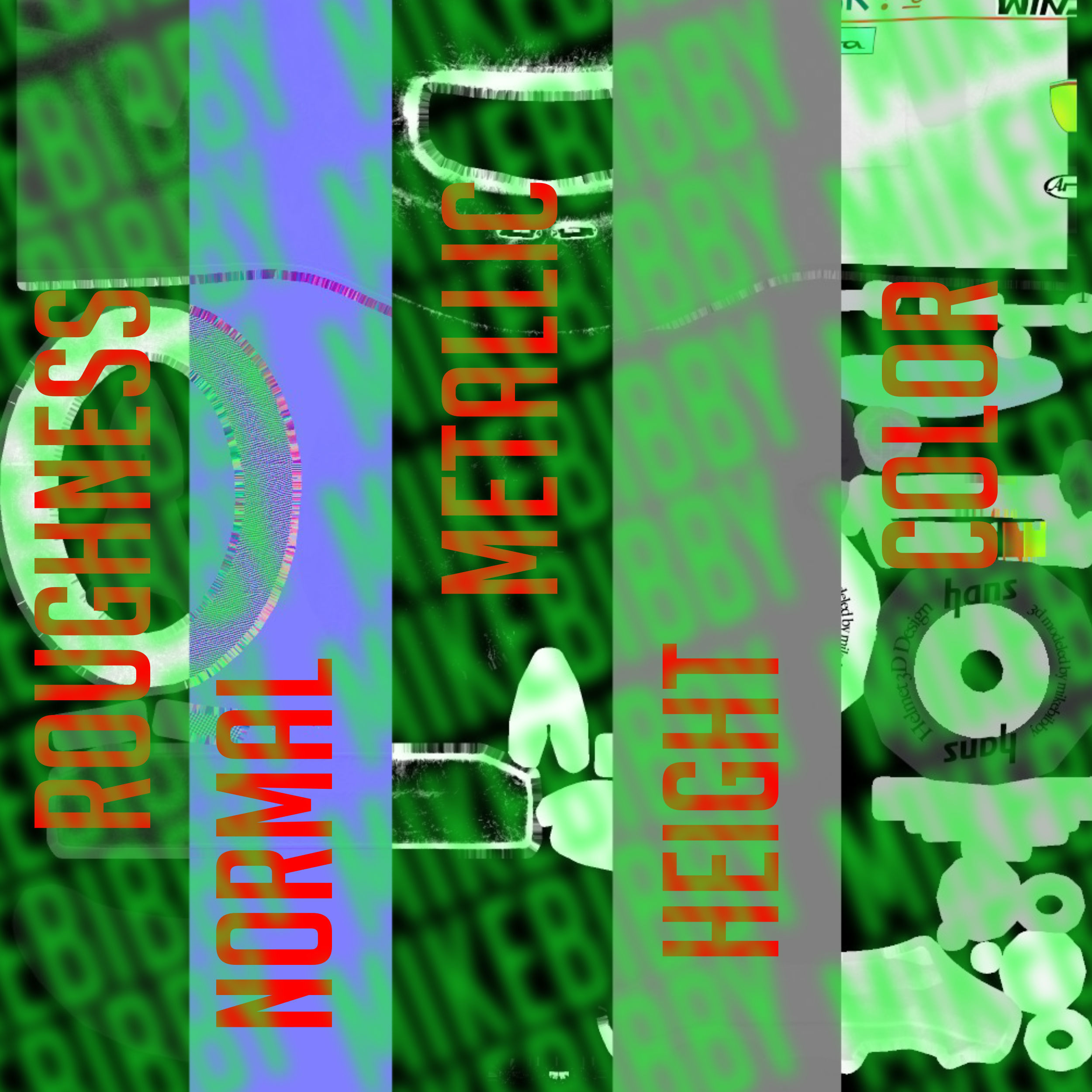 Vettel helmet 2019 Low-poly 3D model_11