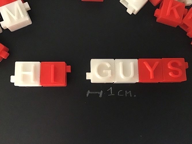 CUBE 3D letter FREE STL file Free 3D print model