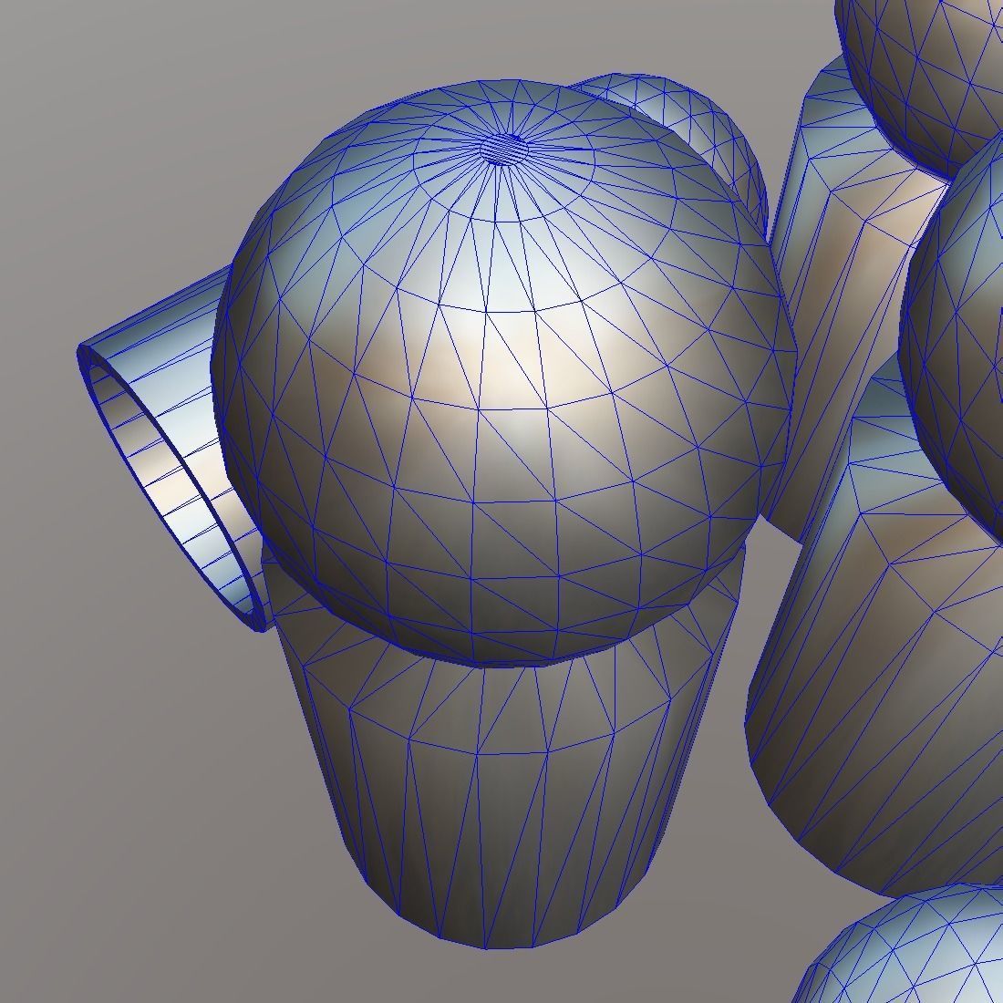 Board Game Pawns 3 Low-poly 3D model_14