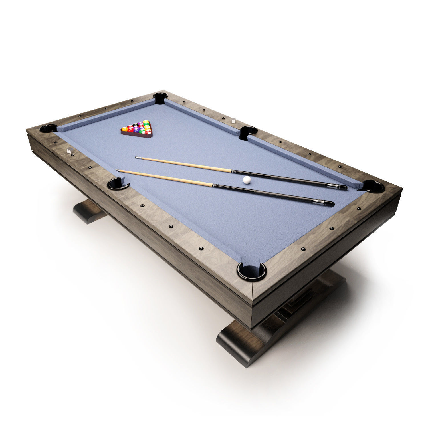 Pool table 3D model_2