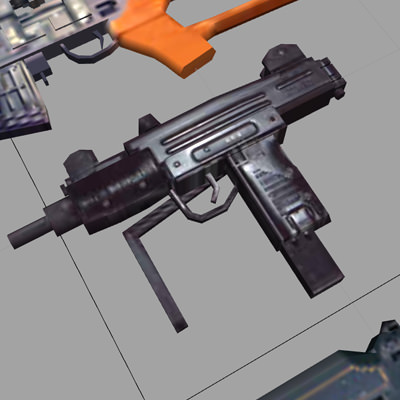 Weapons Pack Low-poly 3D model_5
