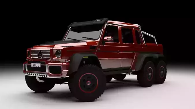 Brabus G63 6x6 2013 Free 3D model